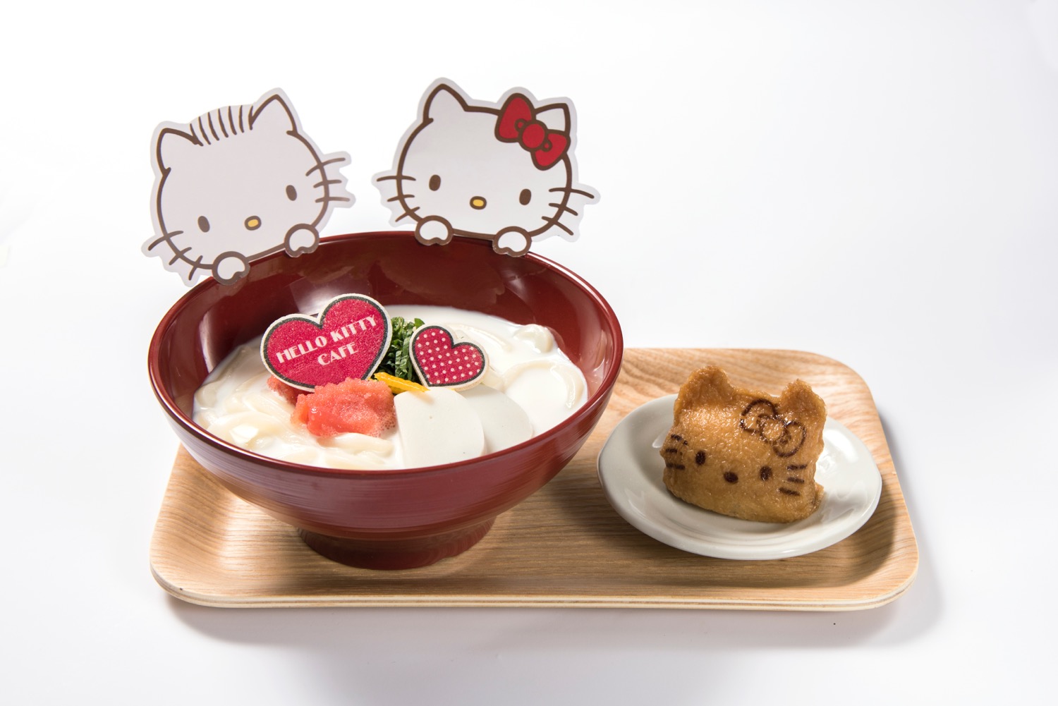 ハローキティいなりも一緒! ゆず香る クリームうどん ¥1,180
