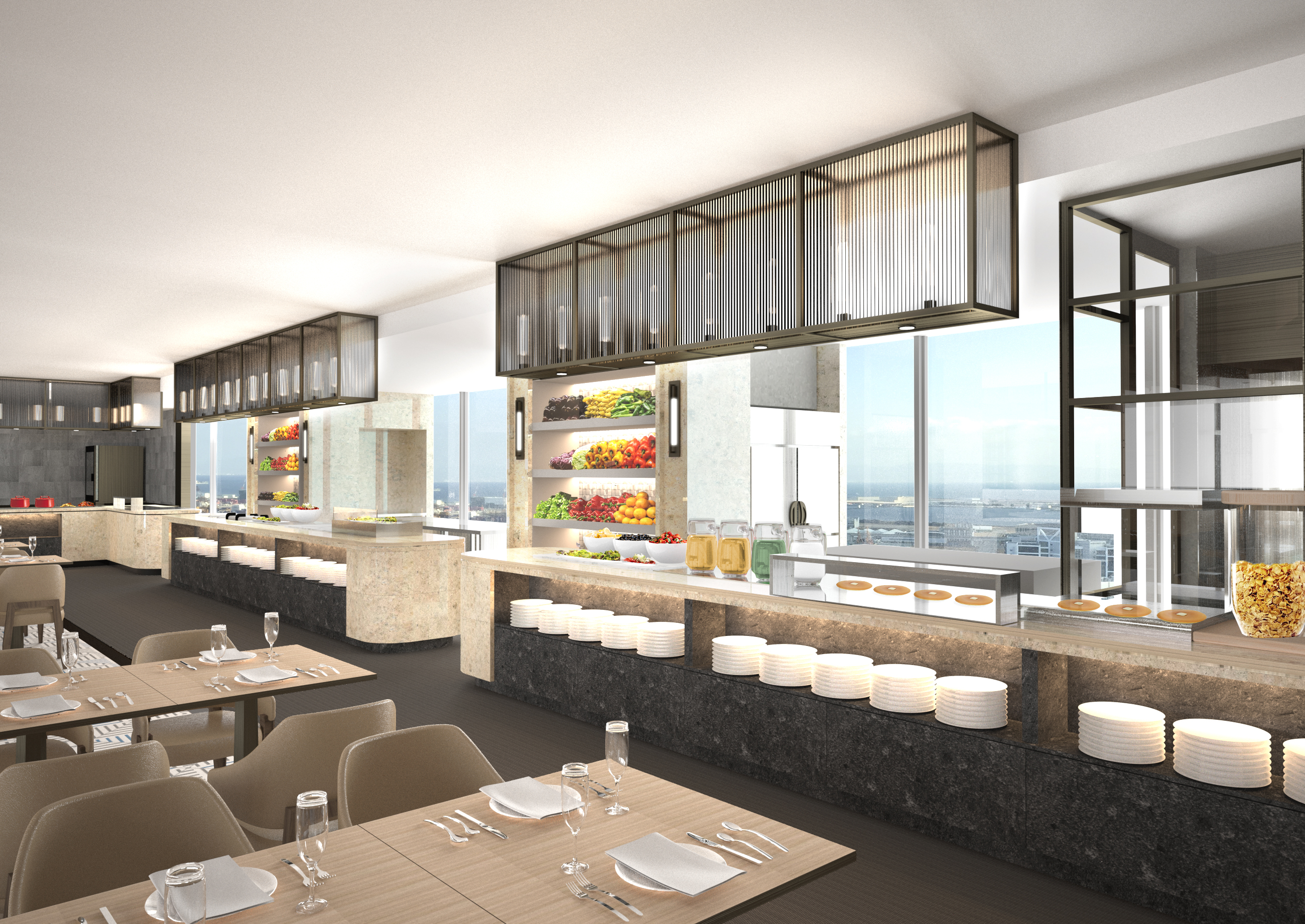 神戸ポートピアホテルに Eat Local Kobe がテーマの新ブッフェレストラン誕生 スカイグリルブッフェ ｇｏｃｏｃｕ 五国のめぐみ 8月1日オープン Prでっせ
