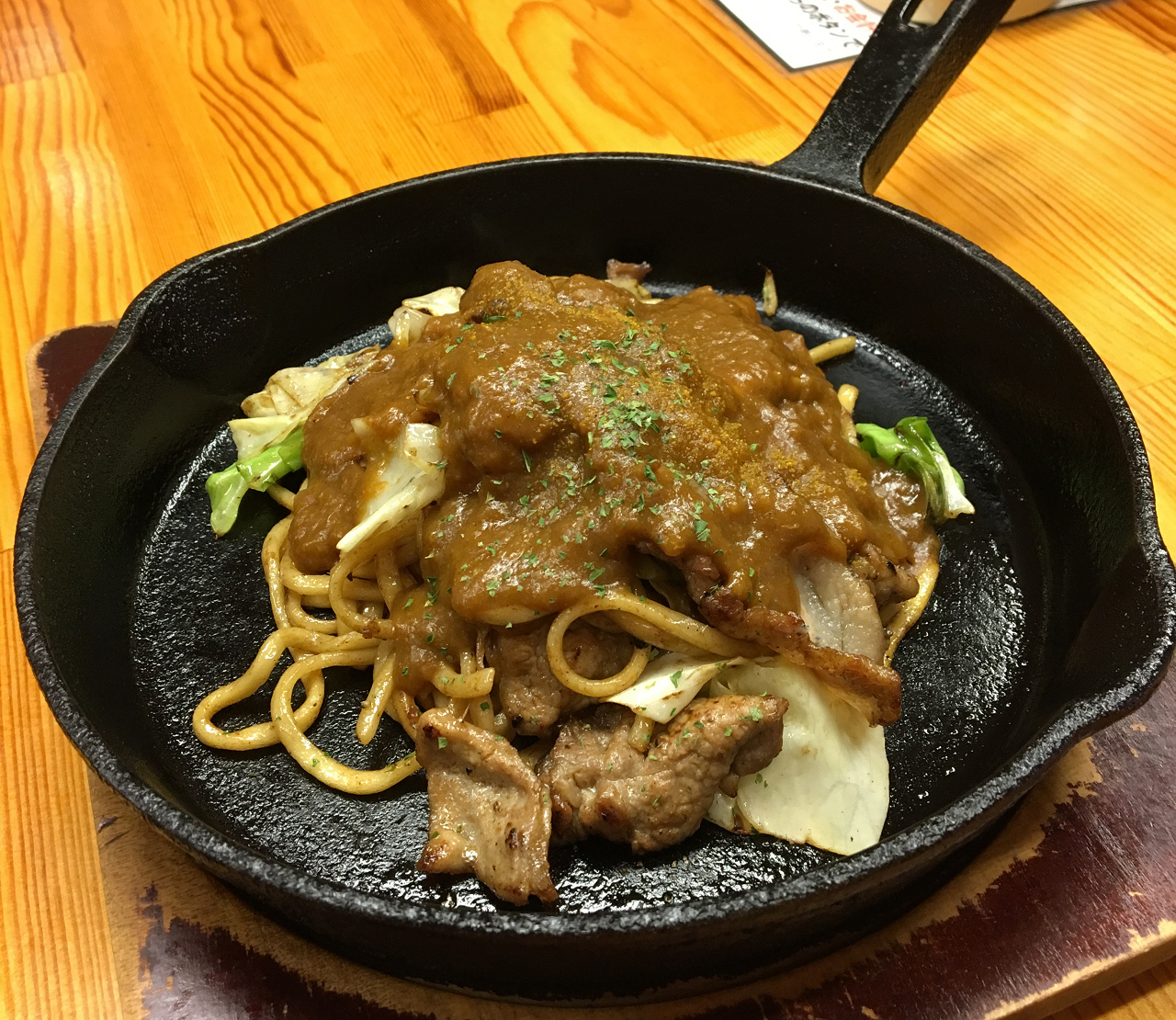 欧風カレー焼そば