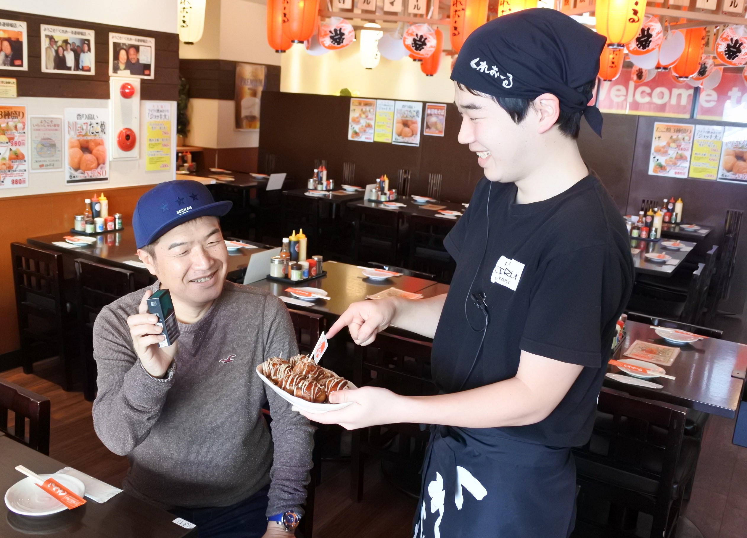 店内禁煙にご協力いただくと「喫煙者詫びサービス」