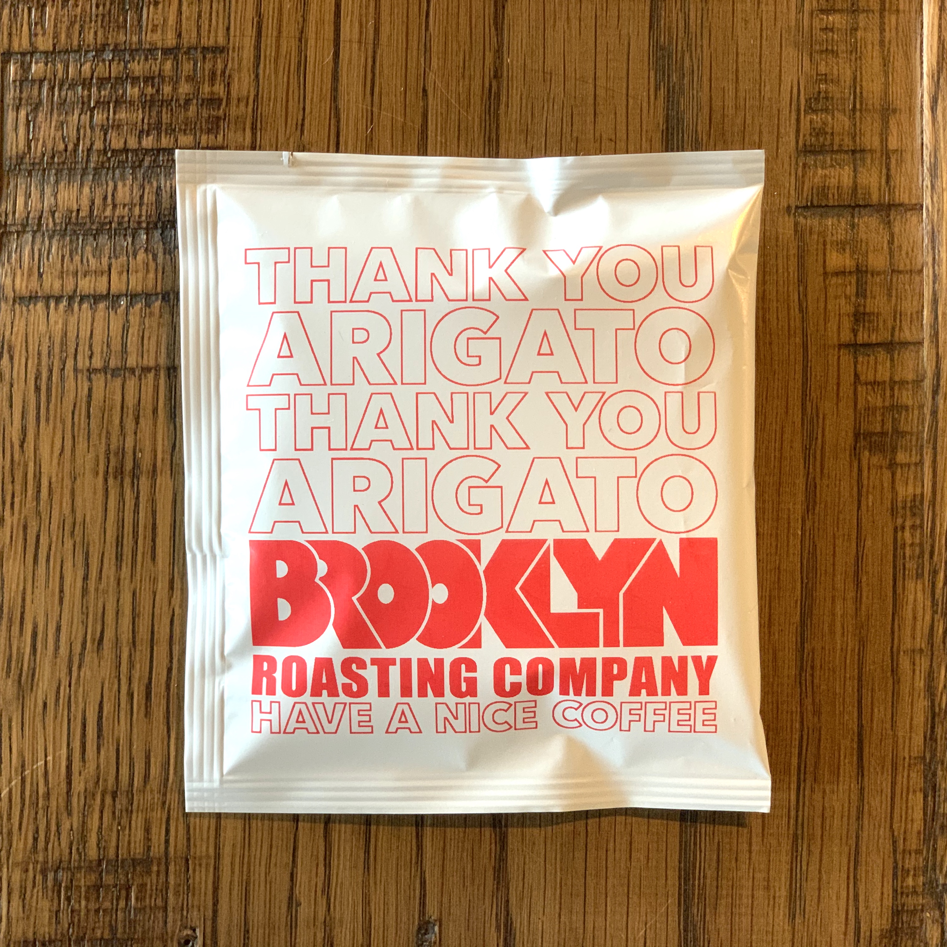 "医療従事者に感謝の気持ちを!”THANK YOU ARIGATO DRIPBAG