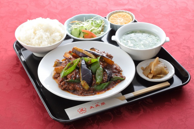 土佐甘とう入り麻婆ナス定食