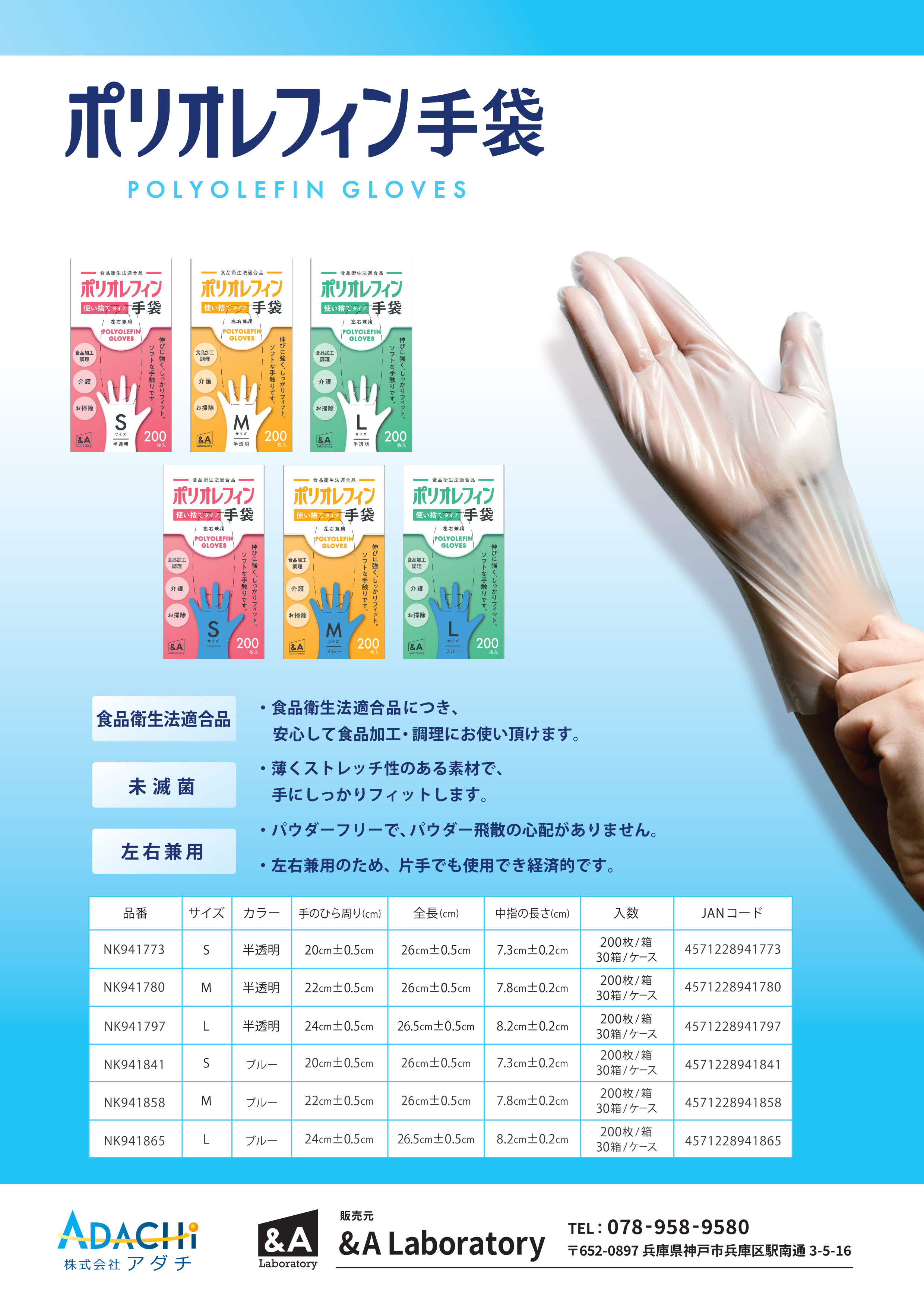 ポリオレフィン手袋】2021年1月発売開始！│PRでっせ