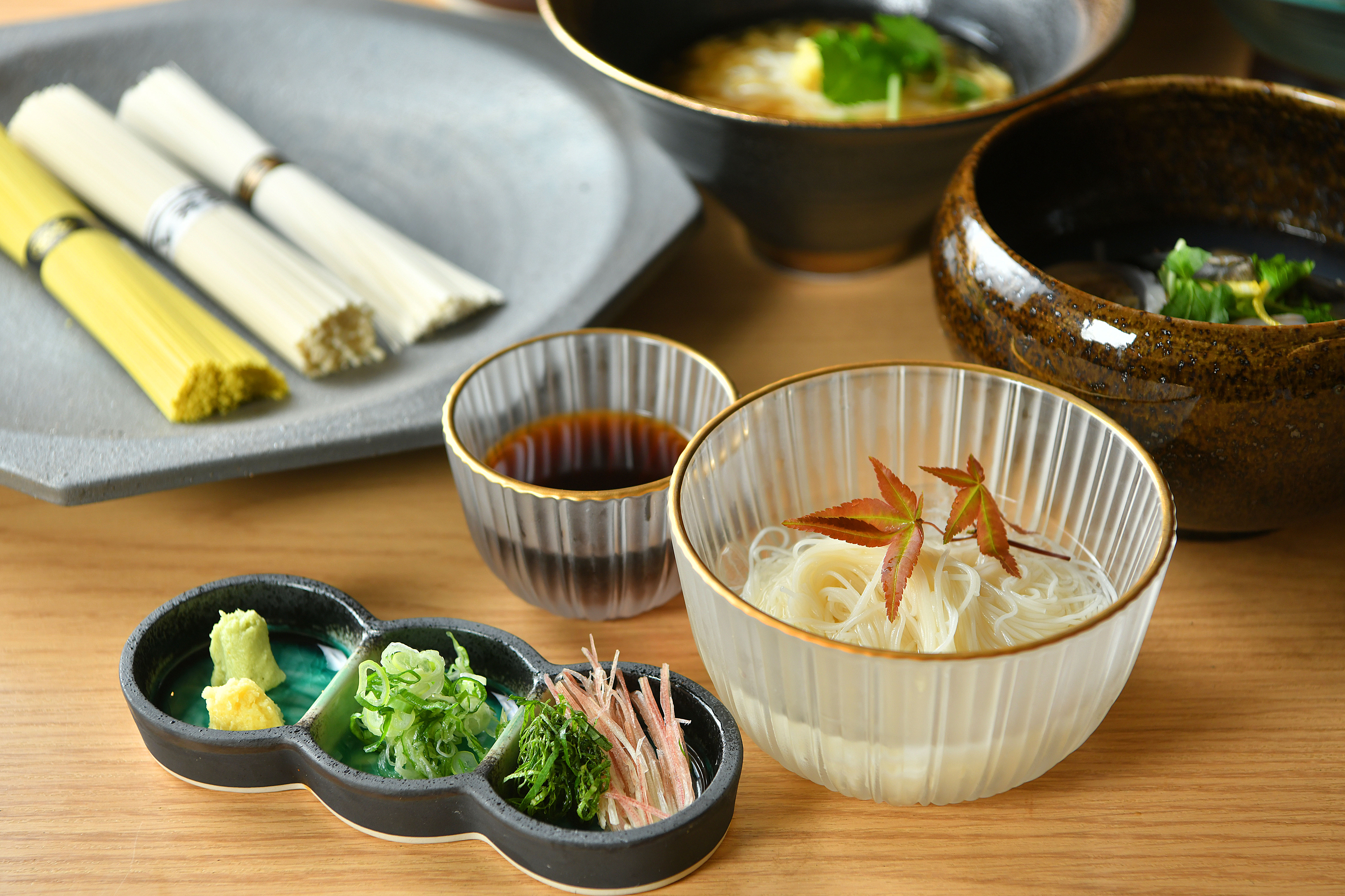 食材・器・空間にこだわった五感で楽しむ”大人の居酒屋”が誕生
11月13日(木)「北新地 素麺 か・け・ふ」 NEWOPEN！
和・洋・中の多彩な料理を100品以上取り揃え、心満たされる一皿を提供