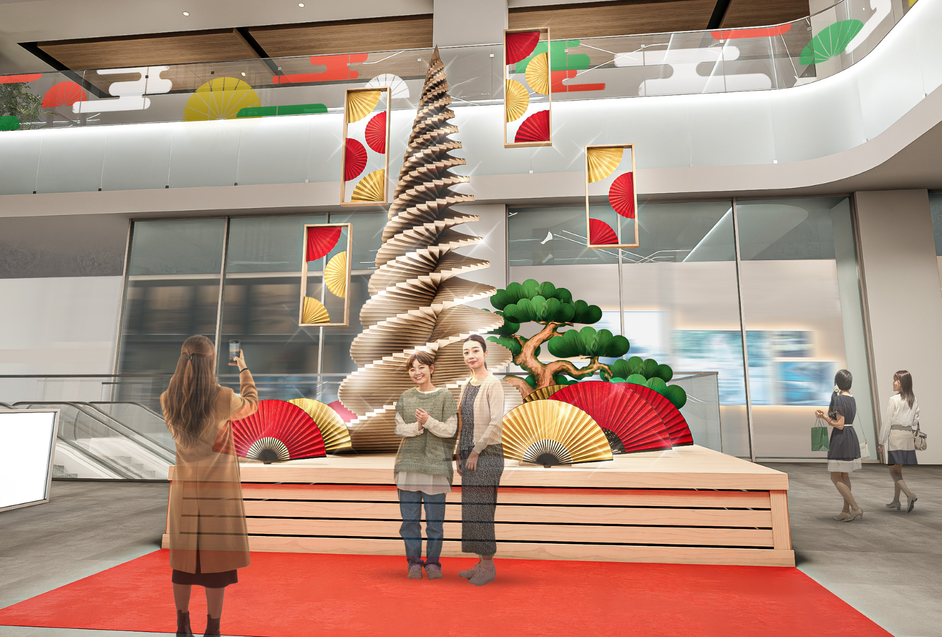 ヒノキ香る”和のツリー”(イメージ)