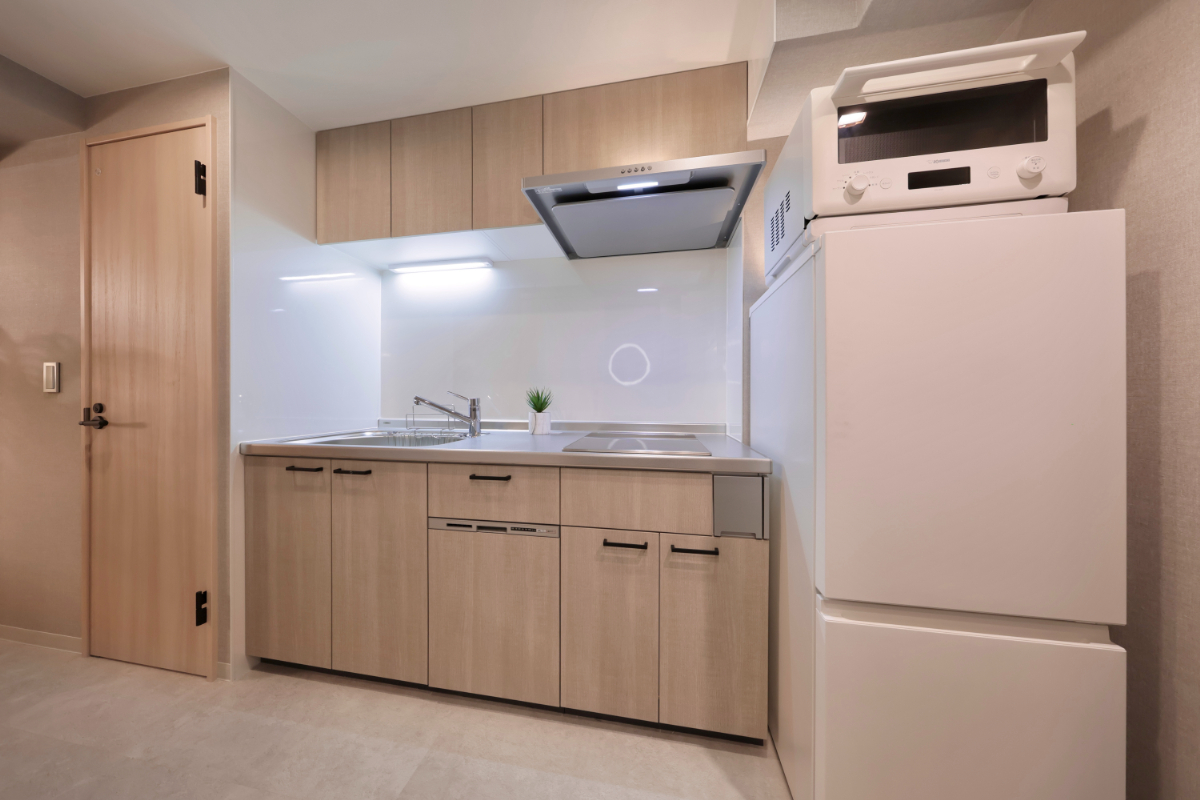 長期滞在に適した設備を完備