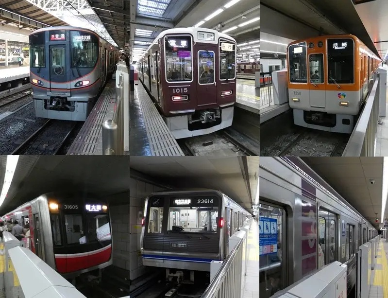 梅田エリアの鉄道