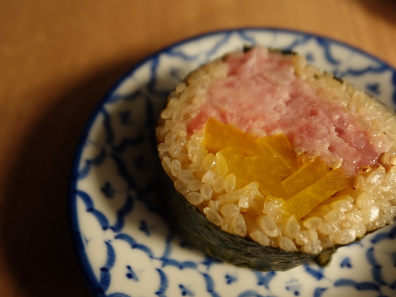 トロたく巻き 1個275円