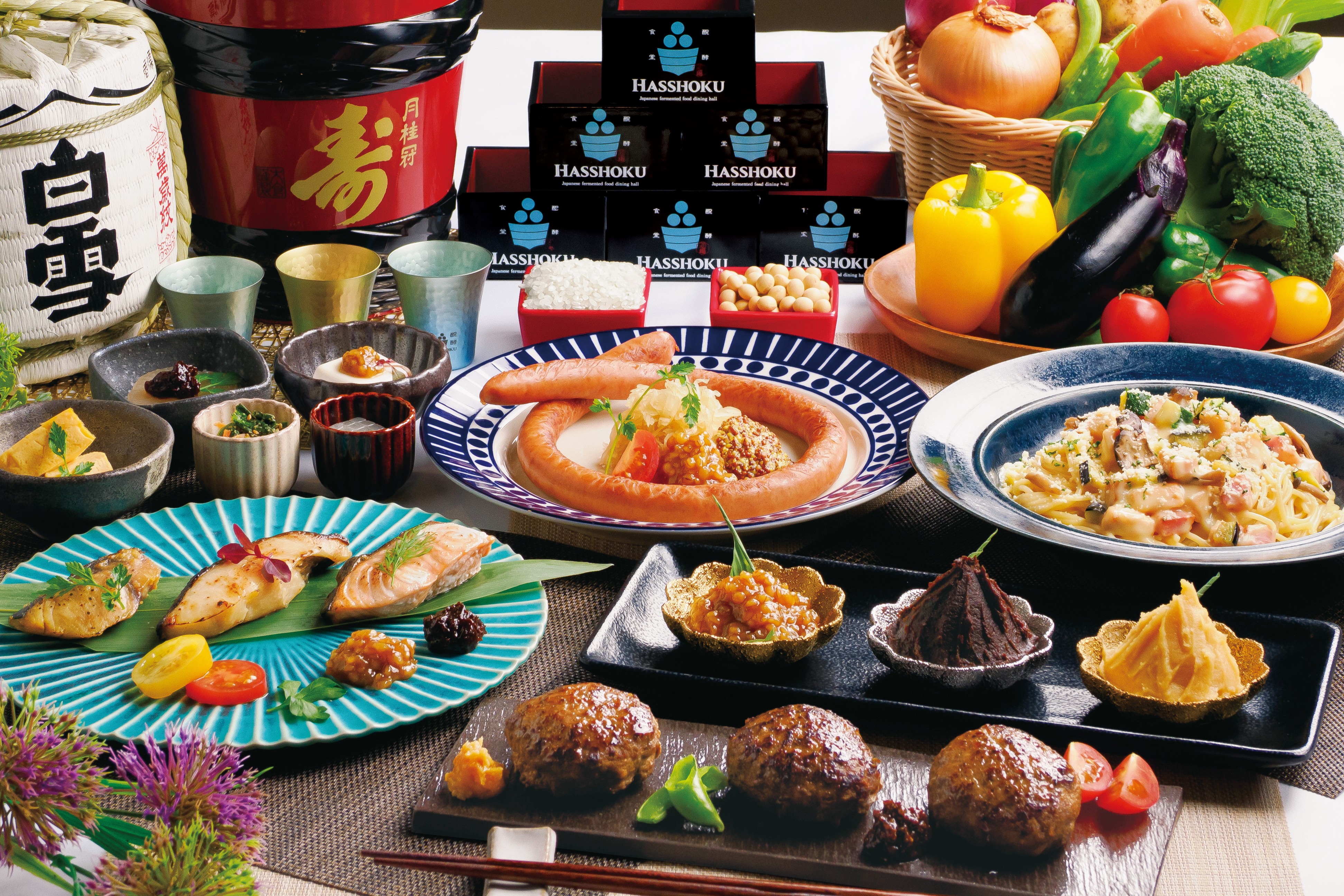 発酵食を使った料理をランチ・ディナーで提供