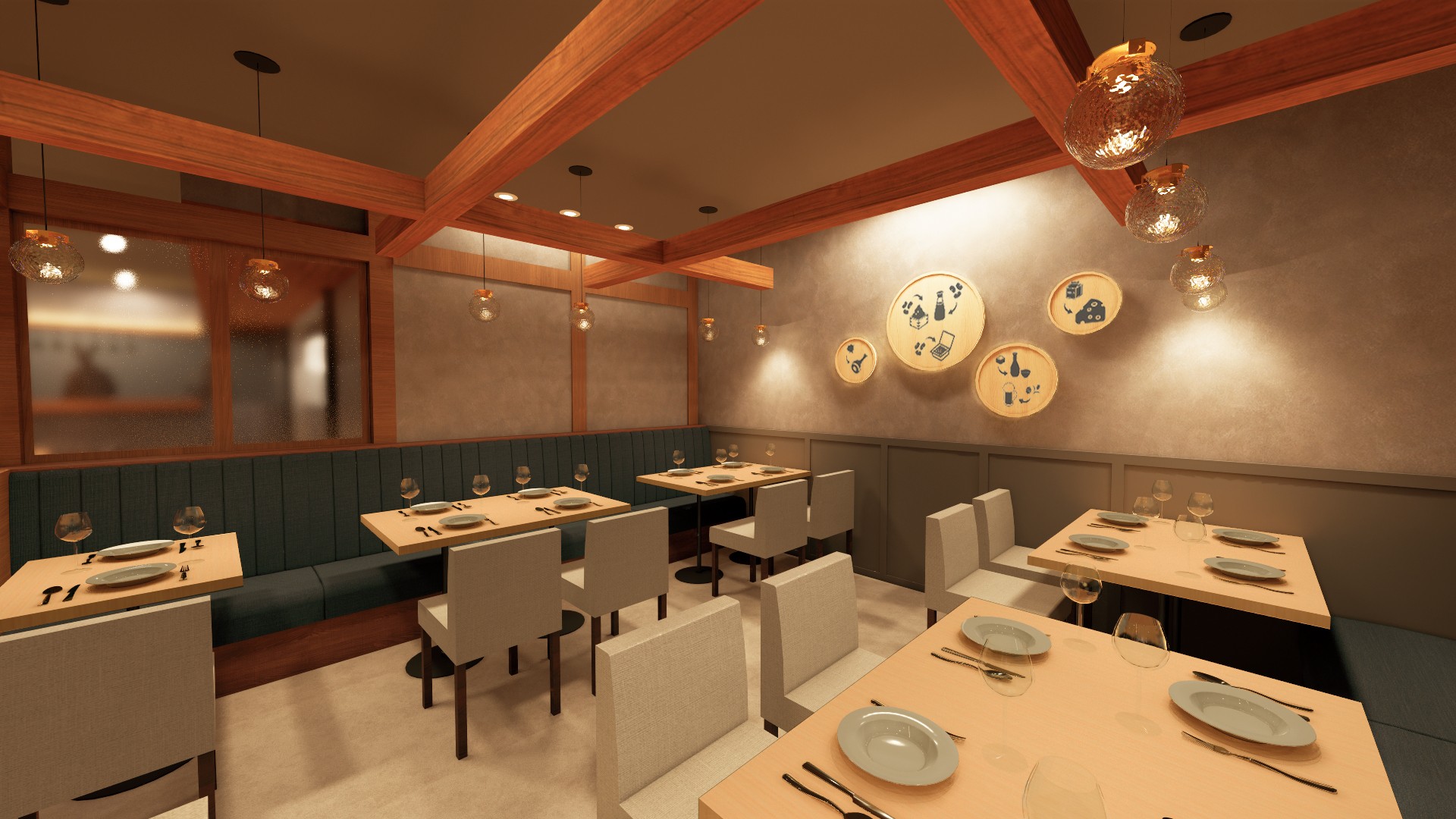 20~30名様向けの貸切個室も完備