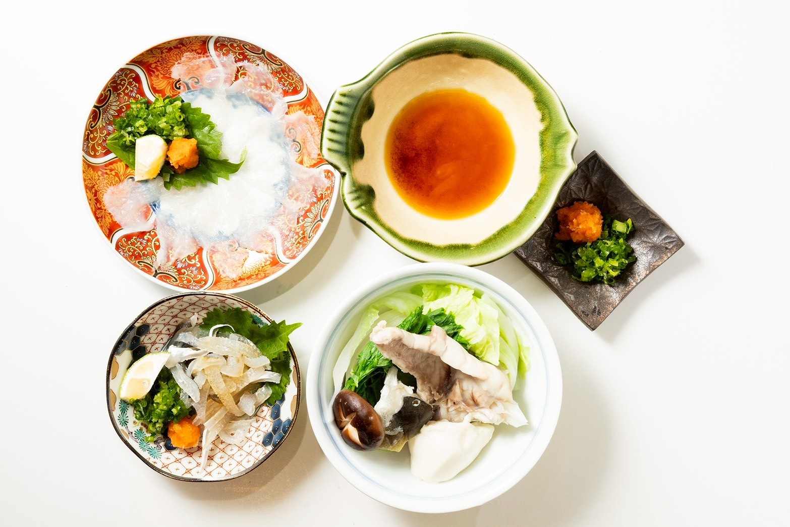 虎ふぐ料理を用意