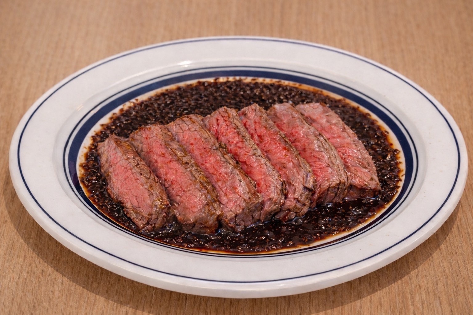 厳選牛赤身のステーキ赤ワインソース(2,178円)