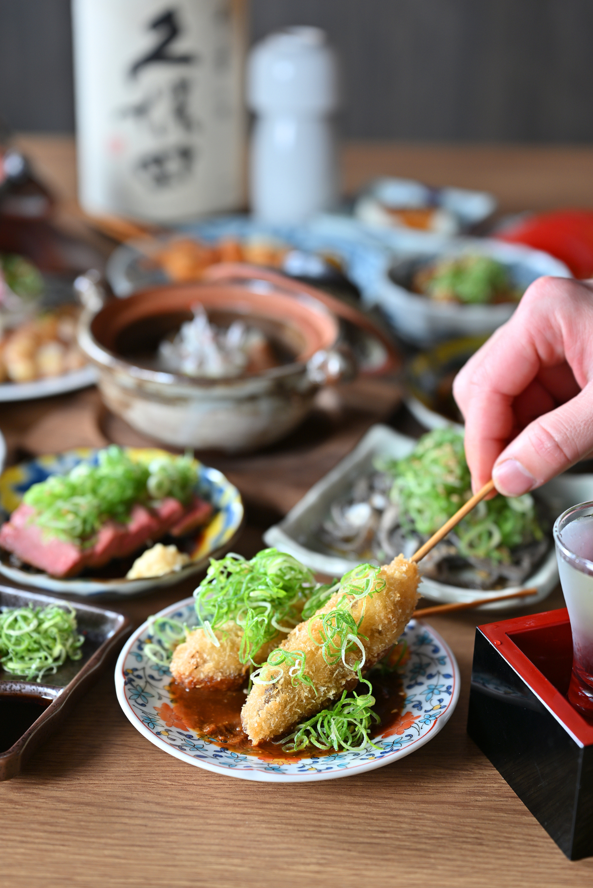 ホルモン 味噌串かつ 1本 198円(税込)